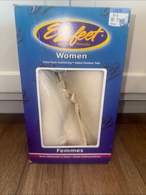 EZfeet Women Indoor/Outdoor Slippers - Cream